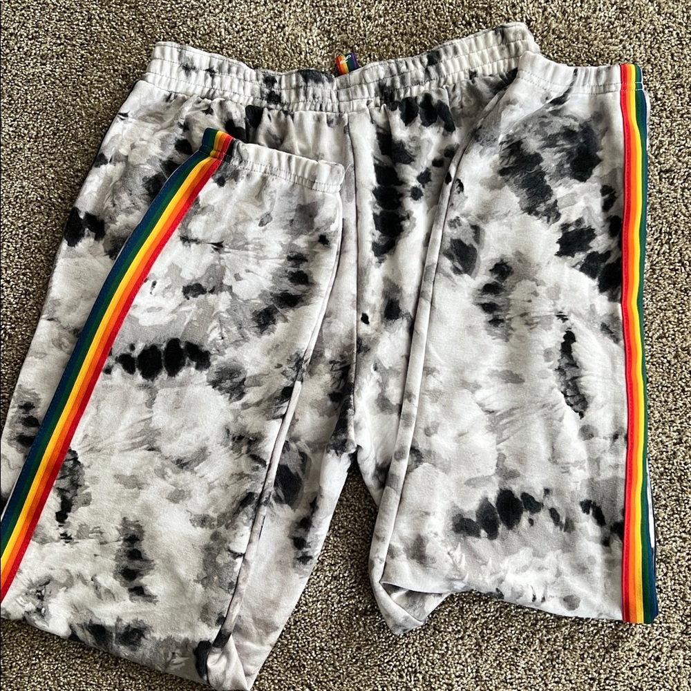 Room Service black and white tie dye joggers - Picture 3 of 4